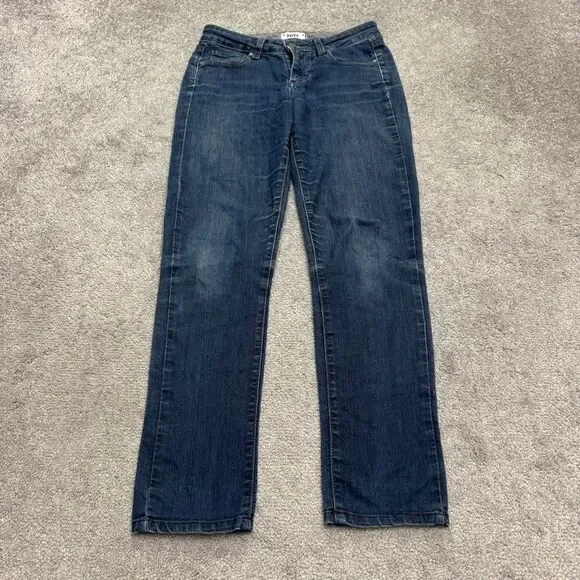 Paige Skyline Skinny Denim Jeans Womens 26 Blue Dark Wash Mid Rise Casual 28x28 - Picture 1 of 15